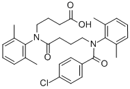 CAS#: 71455-66-8， N-(N-(4-Chlorobenzoyl)-4-(2,6-Dimethylanilino)Butyryl)-4-(2,6-Dimethyl Anilino)Butyric Acid