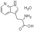 结构式 CAS# 7146-37-4, 3-(1H-吡咯并[2,3-b]吡啶-3-基)丙氨酸水合物(1:1)