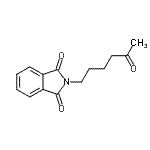 结构式 CAS# 71510-41-3, 2-(5-氧代己基)-1H-异吲哚-1,3(2H)-二酮