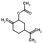 CAS 登录号：71660-03-2， 5-异丙烯基-2-亚甲基环己基乙酸酯