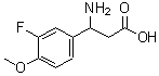 CAS#: 717-79-3， 3-Amino-3-(3-fluoro-4-methoxyphenyl)propanoic acid