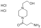 structure of CAS# 717904-40-0, 3-Amino-1-[4-(2-Hydroxy-Ethyl)-Piperazin-1-Yl]-Propan-1-One dihydrochloride;3-AMINO-1-[4-(2-HYDROXY-ETHYL)-PIPERAZIN-1-YL]-PROPAN-1-ONE X 2 HCL >96%;3-AMINO-1-[4-(2-HYDROXY-ETHYL)-PIPERAZIN-1-YL]-PROPAN-1-ONE X 2 HCL