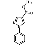 structure of CAS# 7188-96-7, Methyl 1-phenyl-1H-pyrazole-4-carboxylate;methyl 1-phenyl-1H-pyrazole-4-carboxylate;AE-842/32538009;ZINC00347991