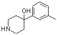 结构式 CAS# 71916-57-9, 4-(3-甲基苯基)-4-哌啶醇