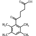 结构式 CAS# 719295-43-9, 5-氧代-5-(2,3,5,6-四甲基苯基)戊酸