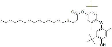 CAS#: 71982-41-7， 2-(1,1-Dimethylethyl)-4-[[5-(1,1-Dimethylethyl)-4-Hydroxy-2-Methylphenyl]Thio]-5-Methylphenyl 3-(Tetradecylthio)Propionate