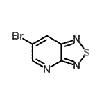structure of CAS# 72023-75-7, 6-Bromo[1,2,5]thiadiazolo[3,4-b]pyridine;6-bromo-1,2,5-thiadiazolo[3,4-b]pyridine;MFCD08446790;AIDS131905