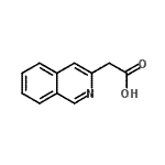 structure of CAS# 72033-13-7, 3-Isoquinolinylacetic acid