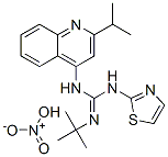 CAS 登录号：72042-10-5， 2-叔丁基-1-(2-丙-2-基喹啉-4-基)-3-(1,3-噻唑-2-基)胍,  硝酸
