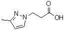 结构式 CAS# 72145-00-7, 3-(3-甲基-1H-吡唑-1-基)丙酸