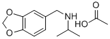 CAS 登录号：72156-39-9， 乙酸, N-(1,3-苯并二氧戊环-5-基甲基)丙-2-胺
