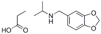 CAS 登录号：72156-40-2， N-(1,3-苯并二氧戊环-5-基甲基)丙-2-胺,  丙酸
