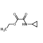 结构式 CAS# 722486-66-0, 乙基(环丙基氨基)(氧代)乙酸酯