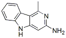 structure of CAS# 72254-58-1, 3-Amino-1-Methyl-5H-Pyrido(4,3-b)Indole Acetate;Acetic Acid;(1-Methyl-5H-Pyrido[4,5-B]Indol-3-Yl)Amine;Ethanoic Acid;1-Methyl-5H-Pyrido[4,5-B]Indol-3-Amine;1-Methyl-5H-Pyrido[4,3-B]Indol-3-Amine Acetate