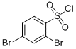 structure of CAS# 72256-95-2, 2,4-Dibromo-Benzenesulfonylchloride;2,4-Dibromobenzene-1-Sulfonyl Chloride;2,4-DIBROMOBENZENESULPHONYL CHLORIDE;2,4-DIBROMOBENZENESULFONYL CHLORIDE