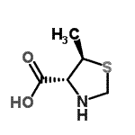 CAS 登录号：72274-40-9， (4R,5R)-5-甲基-1,3-噻唑烷-4-羧酸