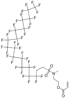 CAS 登录号：72276-08-5， 2-[甲基[(3,3,4,4,5,5,6,6,7,7,8,8,9,9,10,10,11,11,12,12,13,13,14,14,15,15,16,16,17,17,18,18,18-三十三氟十八烷基)磺酰基]氨基]乙基丙烯酸酯