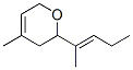CAS 登录号：72333-12-1， (2R)-4-甲基-2-[(E)-戊-2-烯-2-基]-3,6-二氢-2H-吡喃