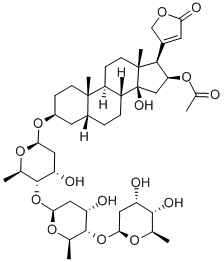 CAS#: 7242-07-1， 16-Acetylgitoxin