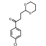 结构式 CAS# 724708-06-9, 1-(4-氯苯基)-3-(1,3-二恶烷-2-基)-1-丙酮