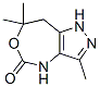 CAS#: 72499-52-6， 3,7,7-Trimethyl-4,8-Dihydro-2H-Pyrazolo[4,3-d][1,3]Oxazepin-5-One