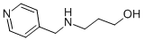 structure of CAS# 7251-62-9, 3-[(Pyridin-4-Ylmethyl)-Amino]-Propan-1-Ol;3-(4-Pyridylmethylamino)Propan-1-Ol;Nci65652;St5282149