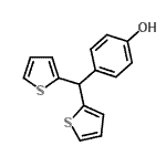 CAS#: 727-66-2， 4-(Di-2-thienylmethyl)phenol