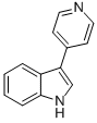 结构式 CAS# 7272-84-6, 3-(4-吡啶基)吲哚