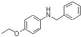 structure of CAS# 72753-31-2, N-Benzyl-4-ethoxyaniline;(4-ethoxyphenyl)benzylamine;Benzyl-(4-ethoxy-phenyl)-amine;N-benzyl-N-(4-ethoxyphenyl)amine