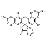 CAS 登录号：7284-92-6， 2',4',5',7'-四溴-3-氧代-3H-螺[2-苯并呋喃-1,9'-氧杂蒽]-3',6'-二基二乙酸酯