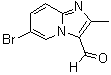 structure of CAS# 728864-58-2, 6-Bromo-2-Methyl-Imidazo[1,2-a]Pyridine-3-Carbaldehyde;6-BROMO-2-METHYL-IMIDAZO[1,2-A]PYRIDINE-3-CARBALDEHYDE