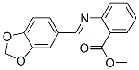 CAS 登录号：72939-49-2， 甲基2-(1,3-苯并二氧戊环-5-基亚甲基氨基)苯甲酸酯