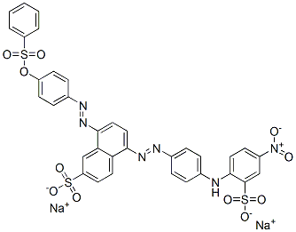 CAS#: 72986-60-8， Disodium 5-[4-[(4-Nitro-2-Sulfonatophenyl)Amino]Phenyl]Diazenyl-8-(4-Phenylsulfonyloxyphenyl)Diazenylnaphthalene-2-Sulfonate