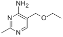 structure of CAS# 73-66-5, 5-Ethoxymethyl-2-Methylpyrimidin-4-Ylamine;5-(Ethoxymethyl)-2-Methyl-Pyrimidin-4-Amine;5-(Ethoxymethyl)-2-Methyl-4-Pyrimidinamine;[5-(Ethoxymethyl)-2-Methyl-Pyrimidin-4-Yl]Amine