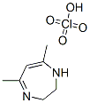structure of CAS# 7300-56-3, 2,3-Dihydro-5,7-Dimethyl-1H-1,4-Diazepine Monoperchlorate;1H-1,4-Diazepine, 2,3-Dihydro-5,7-Dimethyl-, Monoperchlorate;2,3-Dihydro-5,7-Dimethyl-1H-1,4-Diazepine Monoperchlorate