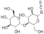 CAS 登录号：73027-03-9， (2R,3R,4S,5S,6R)-2-[(2R,3S,4R,5R)-4,5-二羟基-2-(羟基甲基)-6-异硫氰酸基四氢吡喃-3-基]氧基-6-(羟基甲基)四氢吡喃-3,4,5-三醇