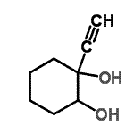 CAS 登录号：7312-60-9， 1-乙炔基-1,2-环己烷二醇