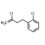 structure of CAS# 731772-00-2, 1-Chloro-2-(3-chloro-3-buten-1-yl)benzene;2-(3-Chlorobut-3-en-1-yl)chlorobenzene;2-chloro-4-(2-chlorophenyl)-1-butene;2-Chloro-4-(2-chlorophenyl)but-1-ene