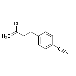 结构式 CAS# 731772-75-1, 4-(3-氯-3-丁烯-1-基)苯甲腈