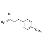 结构式 CAS# 731772-76-2, 4-(3-溴-3-丁烯-1-基)苯甲腈