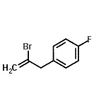 结构式 CAS# 731773-10-7, 1-(2-溴-2-丙烯-1-基)-4-氟苯