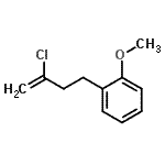 structure of CAS# 731773-13-0, 1-(3-Chloro-3-buten-1-yl)-2-methoxybenzene;2-chloro-4-(2-methoxyphenyl)-1-butene