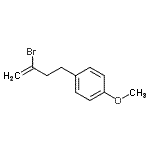 结构式 CAS# 731773-20-9, 1-(3-溴-3-丁烯-1-基)-4-甲氧基苯