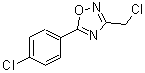 structure of CAS# 73217-30-8, 3-(Chloromethyl)-5-(4-chlorophenyl)-1,2,4-oxadiazole;3-Chloromethyl-5-(4-chlorophenyl)-[1,2,4]oxadiazole;MFCD01809086