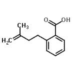 结构式 CAS# 732249-06-8, 2-(3-甲基-3-丁烯-1-基)苯甲酸