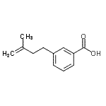 结构式 CAS# 732249-43-3, 3-(3-甲基-3-丁烯-1-基)苯甲酸