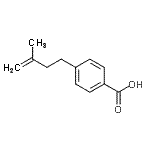 structure of CAS# 732249-74-0, 4-(3-Methyl-3-buten-1-yl)benzoic acid;4-(3-methyl-3-butenyl)benzoic acid