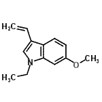 CAS 登录号：733747-58-5， 1-乙基-6-甲氧基-3-乙烯基-1H-吲哚
