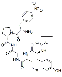 CAS#: 73385-91-8， N-[(1,1-Dimethylethoxy)Carbonyl]-L-Tyrosyl-D-Methionylglycyl-4-Nitro-L-Phenylalanyl-L-Prolinamide