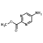 结构式 CAS# 73418-88-9, 甲基5-氨基-2-嘧啶羧酸酯